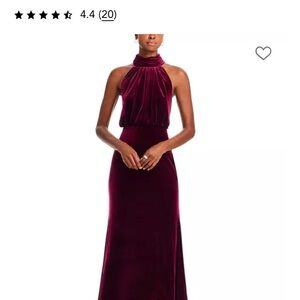 Eliza J Velvet Burgundy Maxi Dress